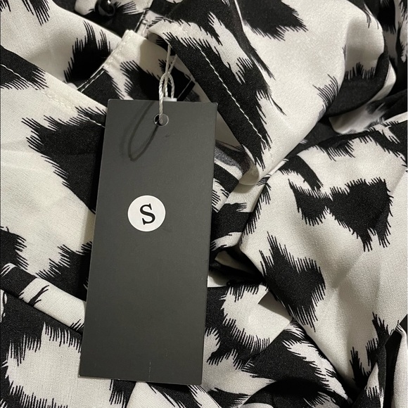 Leopard Print Long Sleeve Belted Midi Dress - Picture 6 of 12